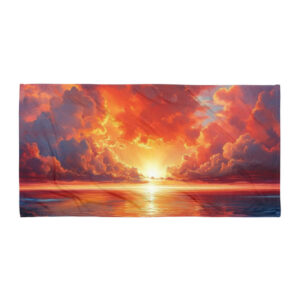Auringonlasku pyyhe