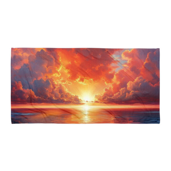 Auringonlasku pyyhe